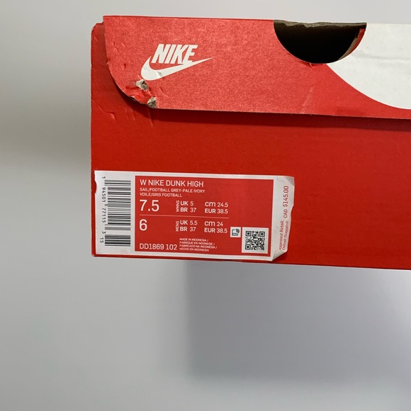 Nike Dunk High (Football Grey) | 7.5W - Picture 3 of 5